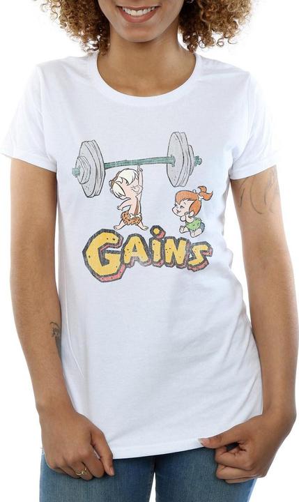 Immagine prodotto The Flintstones Bam Bam Gains Distressed Maglietta Donna (L)
