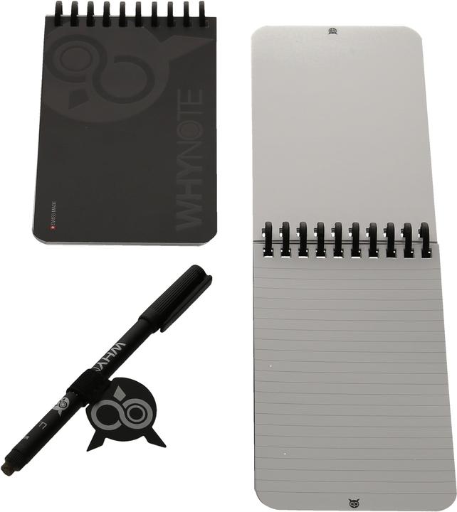 Produktbild Whynote Notizbuch A6 WNPBOK01 starter-kit, schwarz (A6, Liniert, Blanko, Harter Einband)