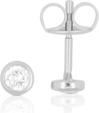 Image du produit Muau Boucles d'oreilles monture à cadre (Or blanc 750)