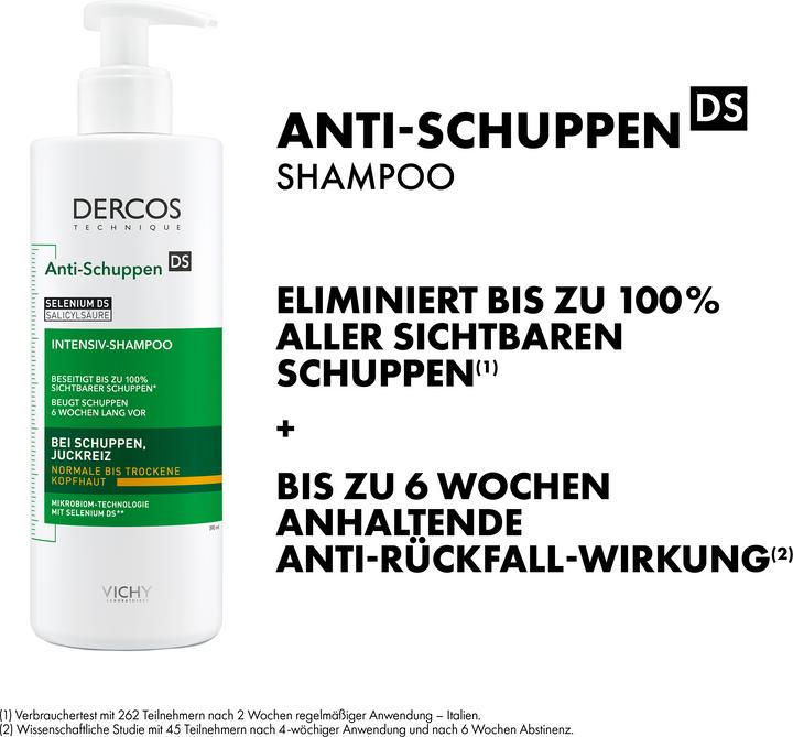 Actual product image Vichy Dercos Anti-Schuppen Shampoo trockene Kopfhaut (390 ml, Liquid shampoo)