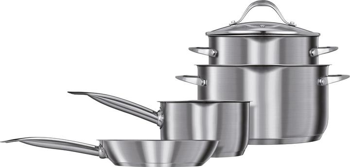 Actual product image Smile MGK-20 7-piece Cookware Set (16 cm, Pan set + pot set, Stainless steel)