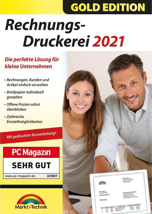 Produktbild Rechnungsdruckerei 2021 Gold (1 User, 1 Geräte/User, unbegrenzt)