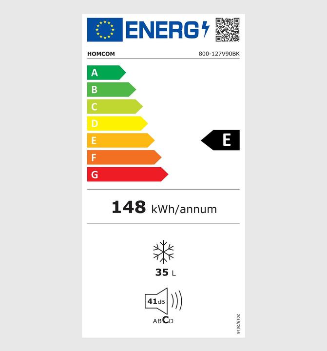 Energy Label Jamb Mini-Gefrierschrank (35 l)