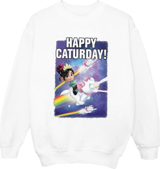 Immagine prodotto Disney Wreck It Ralph Happy Caturday Felpa Ragazze (140, 146)