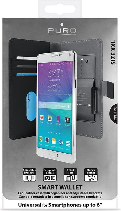 Immagine prodotto Puro Portafoglio intelligente da 6 pollici XXL (UNIWALLET3BLKXXL) (Universale)