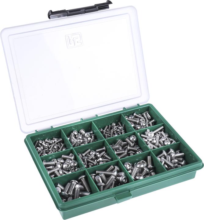 Image du produit Rs Pro Jeu de vis à six pans creux A2 DIN 7380 (490 Vis par pièce)