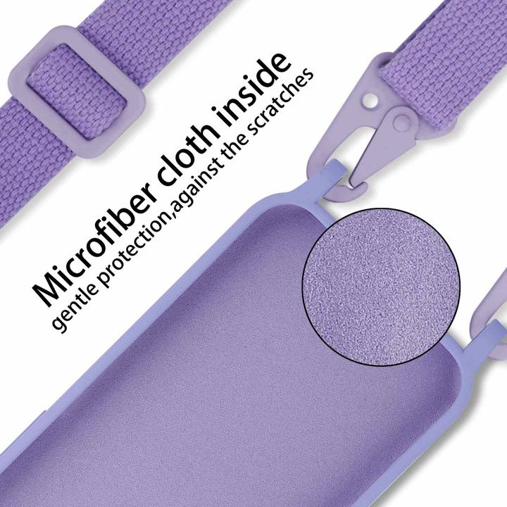 Actual product image Cadorabo TPU Cover Mobile Phone Chain Liquid (Apple iPhone X)