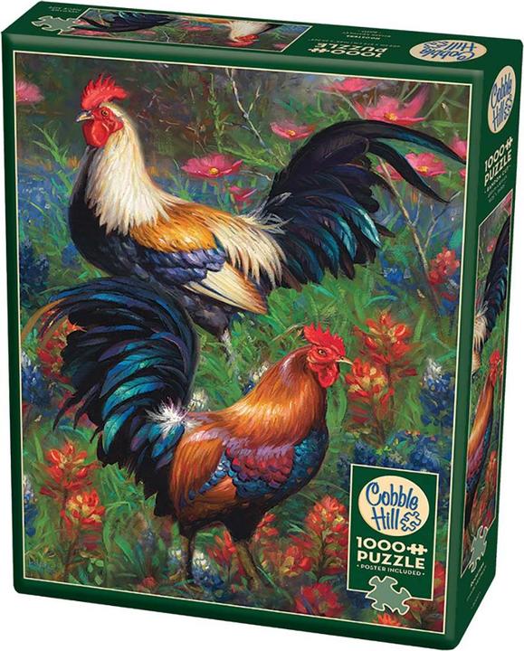 Actual product image Cobble Hill Puzzle 1000 Roosters (1000 pieces)