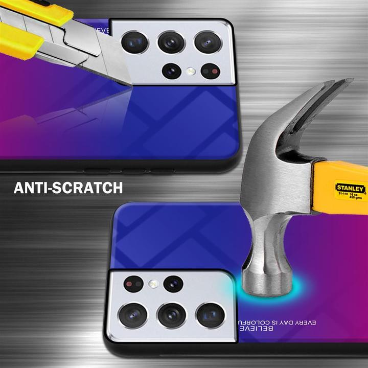 Productafbeelding Cadorabo TPU 2 kleuren glasdekking (Samsung Galaxy S21 Ultra)