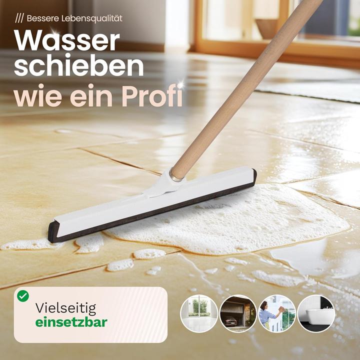 Immagine prodotto Novaliv 5X Wasserabzieher Boden Dusche Auto mit Holzstiel Kunststoff 43cm I Duschabzieher Abzieher D