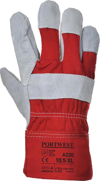 Immagine prodotto Portwest Adulto Unisex A220 Premium Chrome Pelle Guanti Rigger da Lavoro (XXL)