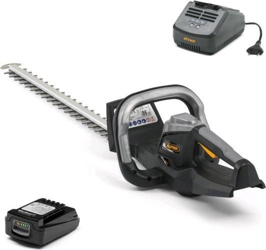 Immagine prodotto Alpina Garden Tagliasiepi a batteria da 20 V con alimentazione a batteria agli ioni di litio e barra di taglio (Tagliasiepi a batteria)