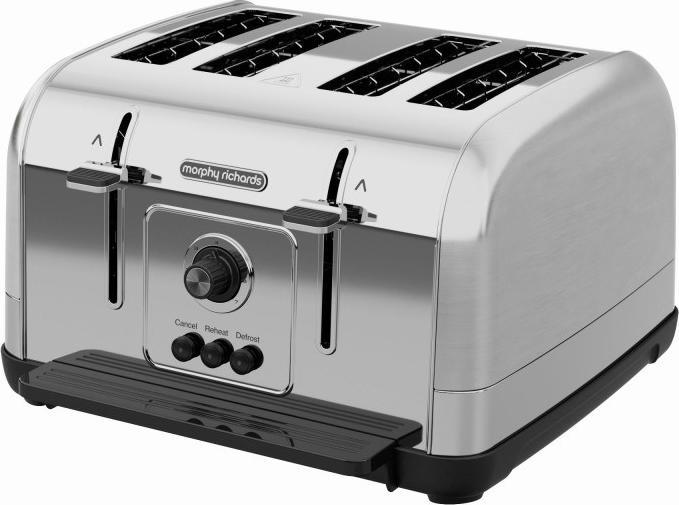Produktbild Morphy Richards 240130 Toaster 4 Scheibe(n) Gebürsteter Stahl