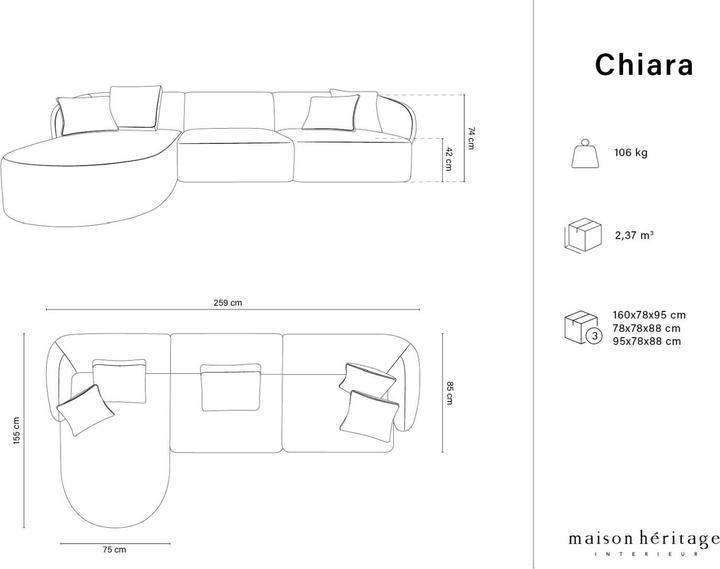 Produktbild Maison Heritage Chiara (Ecksofa)