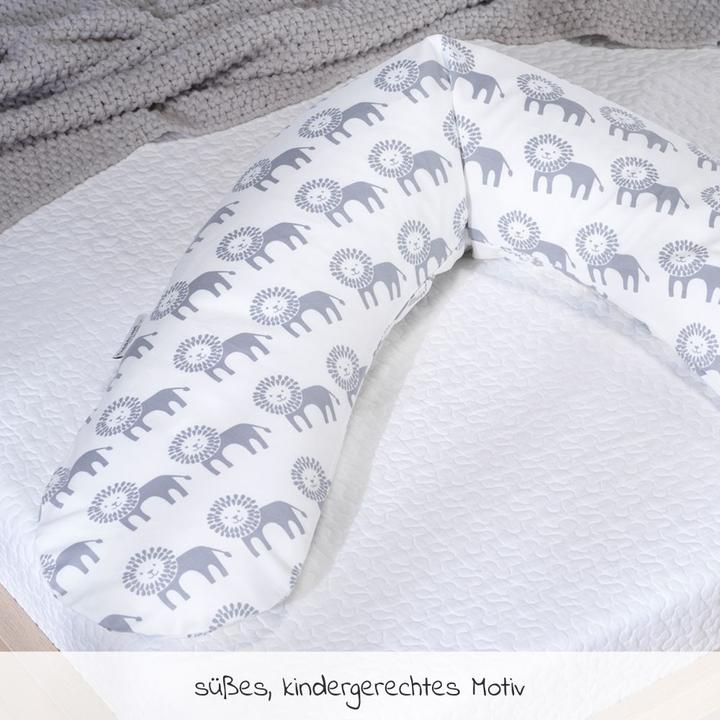 Actual product image Theraline Nursing Pillow "The Original" with Spelt Filling incl. Cover 190 cm (190 cm)