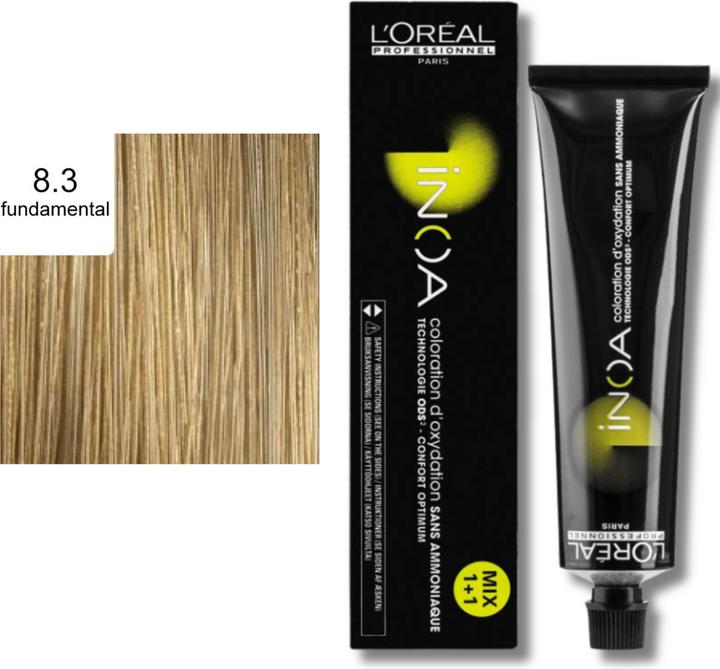 Actual product image L'Oréal Professionnel Inoa (8.3 Light Blonde Gold)