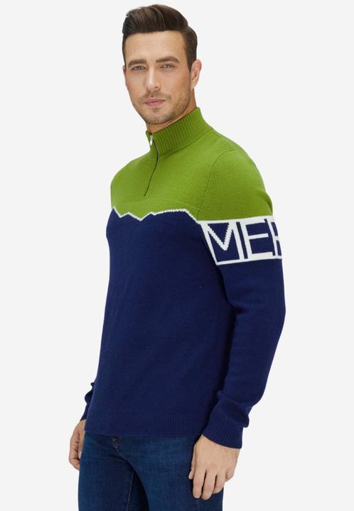 Image du produit Bellemere Pull Mérinos Super Fine Mountain Print Sweater (S)