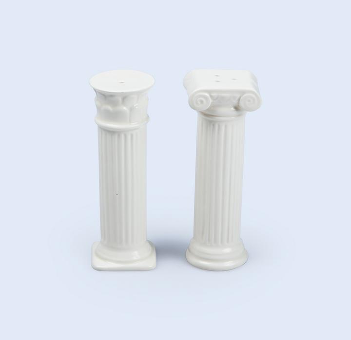 Actual product image Doiy Hestia Salt & Pepper Mills Columns White (Salt, Pepper)