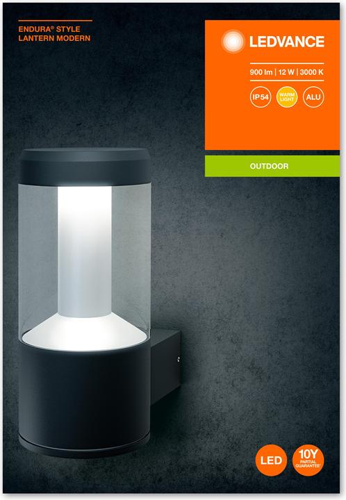 Immagine prodotto Ledvance Lanterna Endura in stile moderno (610 lm, IP44)