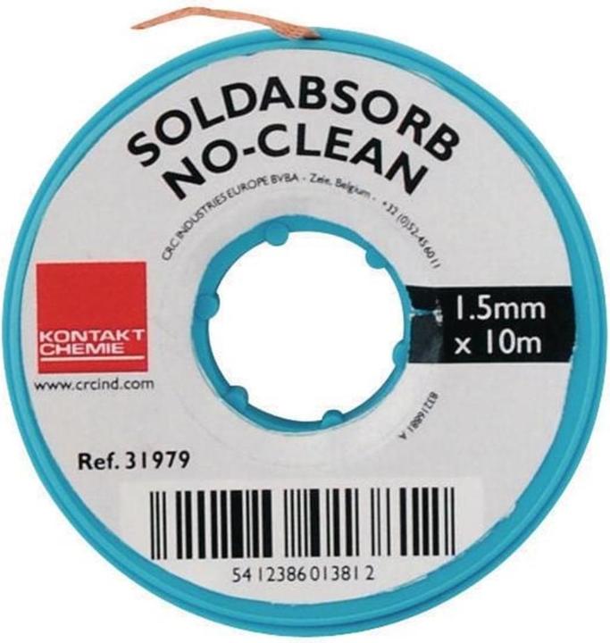Produktbild Kontakt Chemie Entlötlitze SOLDABSORB 1,5 mm x 1,5 m 2er-Pack (Entlötset)