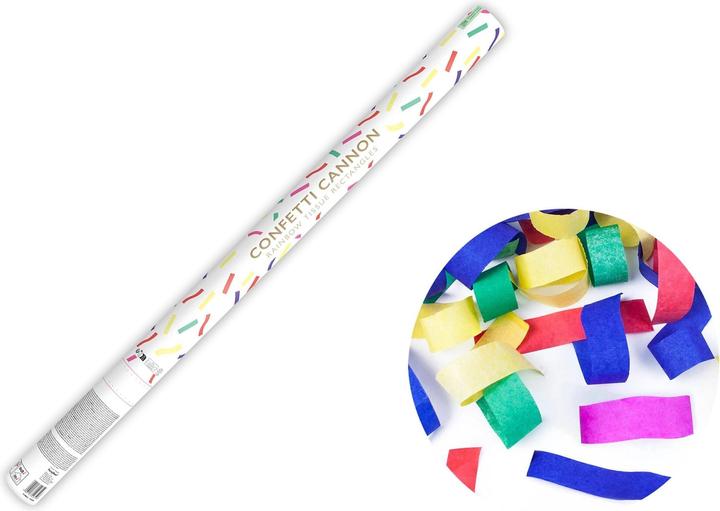 Actual product image Partydeco Confetti Cannon - 80cm - Paper Strips - Colourful