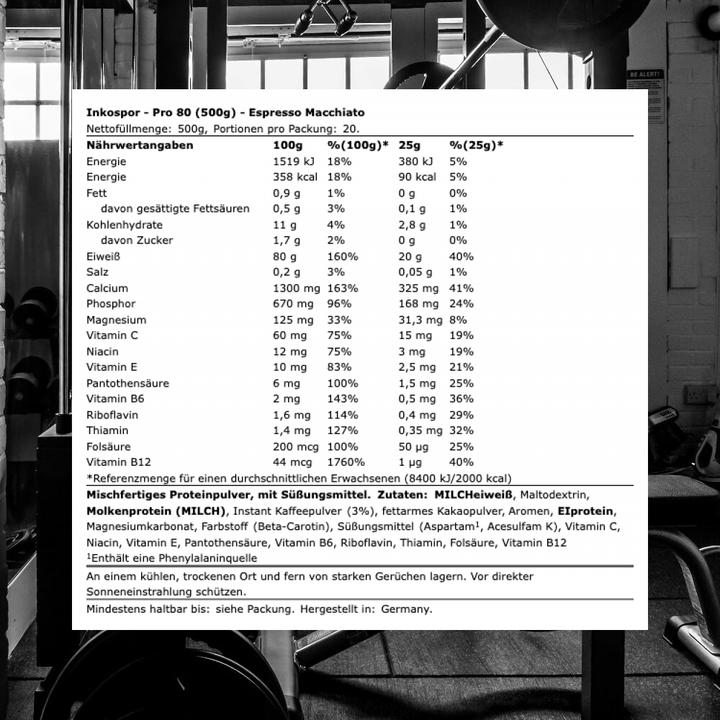 Produktbild Inkospor Pro 80 (Espresso, Macchiato, 1 Stk., 500 g)