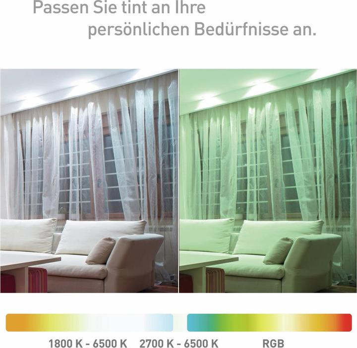 Actual product image Müller Licht LED reflector dimmable GU10/6W(50W) 350 lm 1800- 6500 K warm white daylight white + (GU10, 6 W, 350 lm, 1 x, F)