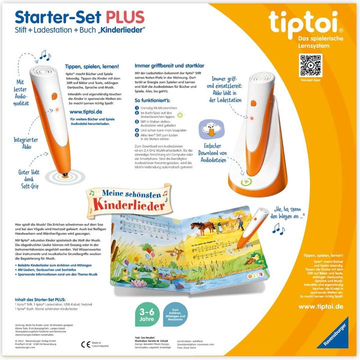 Immagine prodotto Ravensburger Set iniziale Tiptoi + libro Le mie canzoni preferite per bambini (Tedesco)