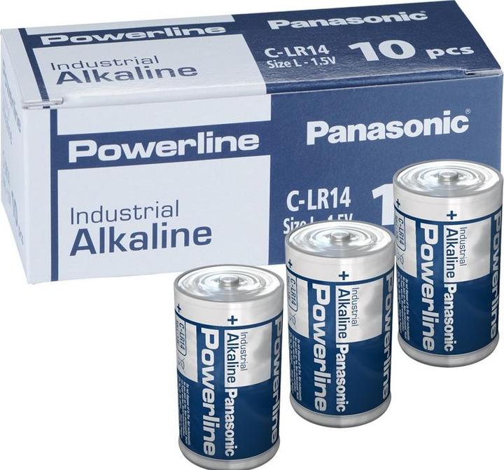 Immagine prodotto Panasonic Linea elettrica industriale alcalina (10 pz., C)