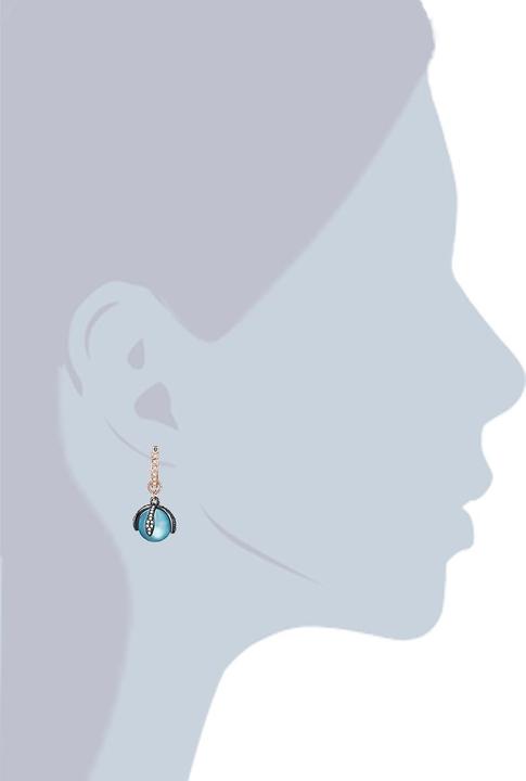 Image du produit Lulu & Jane Alliage métallique pour femme orné de cristaux Swarovski ® or rose - 29309 (Alliage métallique)