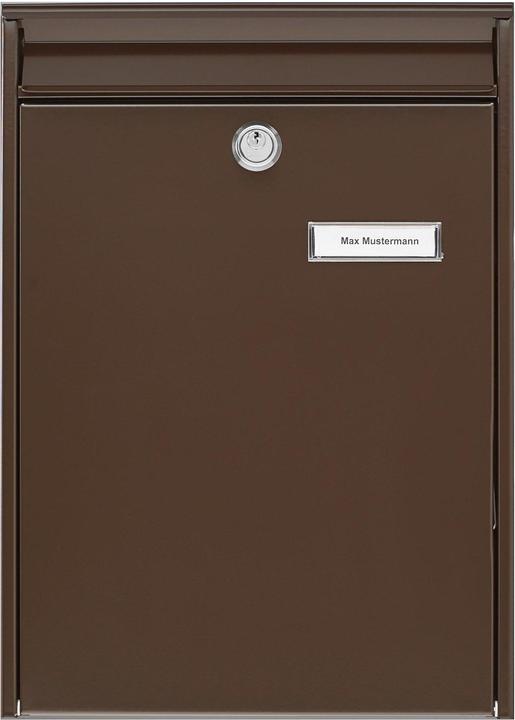 Actual product image Burg Wächter LEIPZIG 777 BR Sheet steel letter box Brown (LEIPZIG 777 BR)