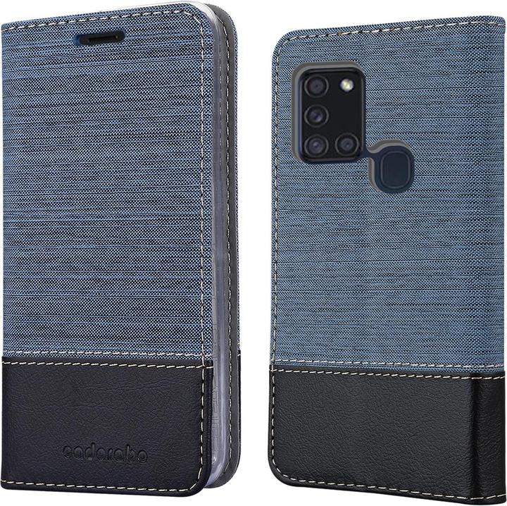 Produktbild Cadorabo Book Jeans Optik Cover (Samsung Galaxy A21s)