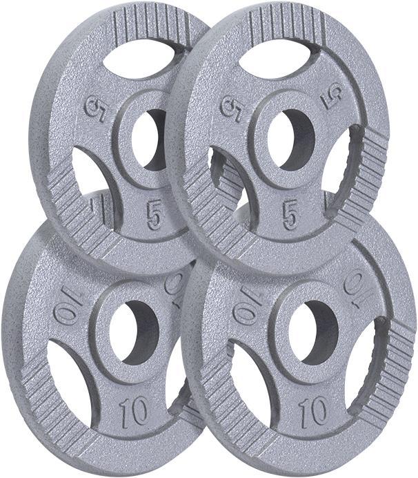 Immagine prodotto Gorilla Sports Piastre di peso (4 x 15 kg, 4 x 5 kg, 4 x 20 kg, 4 x 2,5 kg, 4 x 10 kg, 4 x 1,25 kg)