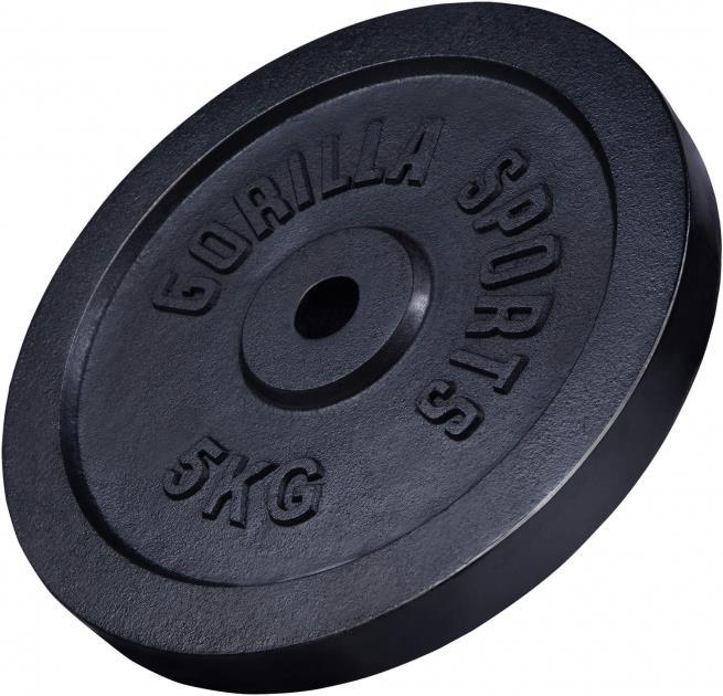 Image du produit Gorilla Sports Jeu de plaques de poids (2 x 5 kg, 2 x 10 kg)
