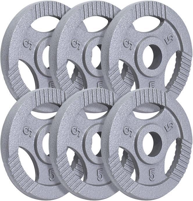 Gorilla Sports Hantelscheiben (6 x 1.25 kg)