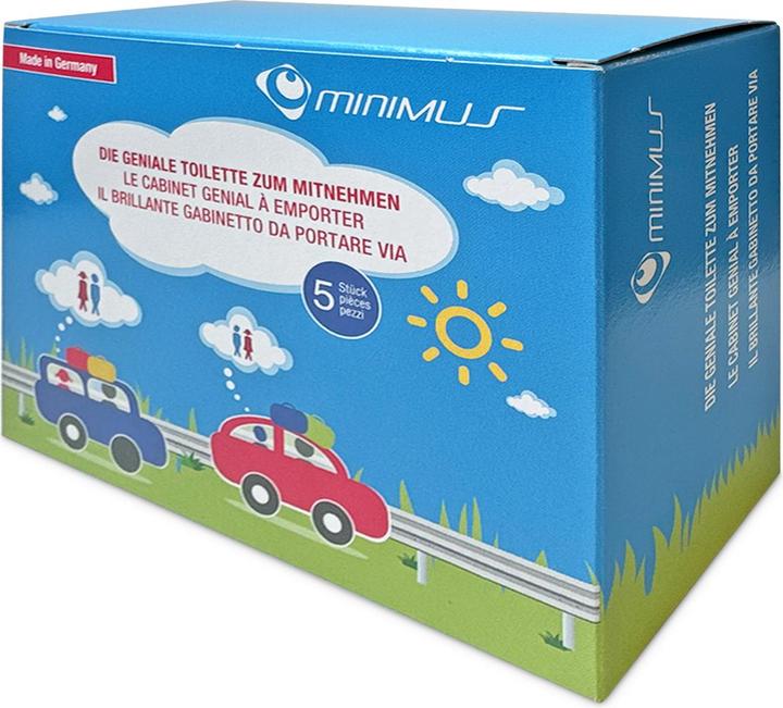 Actual product image Minimus Emergency toilet 5-pack
