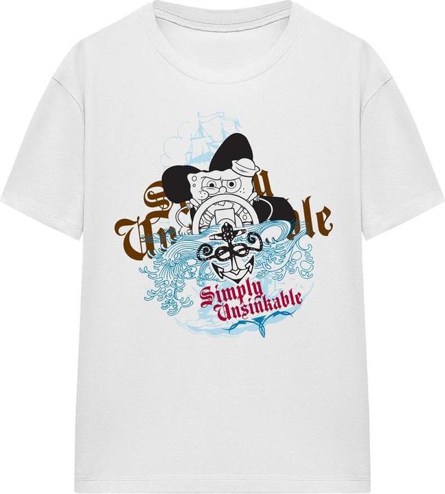 Actual product image Spongebob Squarepants Unisex Adult Simply Unsinkable T-Shirt (L)