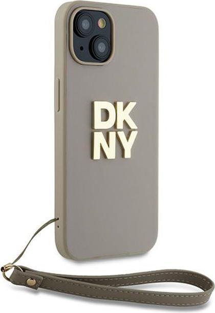 Actual product image DKNY DKHCP15SPBSWSE iPhone 15 / 14 / 13 6.1" beżowy/beige hardcase Wrist Strap Stock Logo (Apple iPhone 14, Apple iPhone 15, Apple iPhone 13)