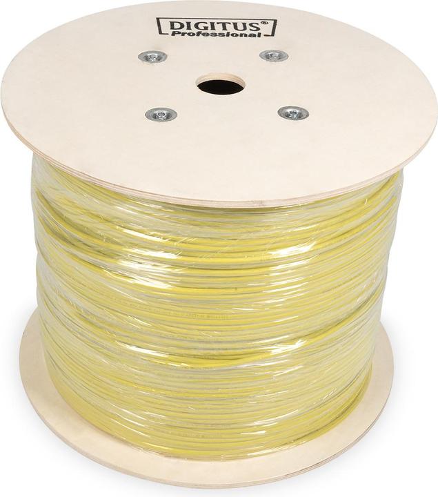 Actual product image Digitus CAT 7A S-FTP installation cable, 1500 MHz B2ca (EN 50575), AWG 22/1, 500 m reel, Dx, Ge (STP, CAT7a, 500 m)