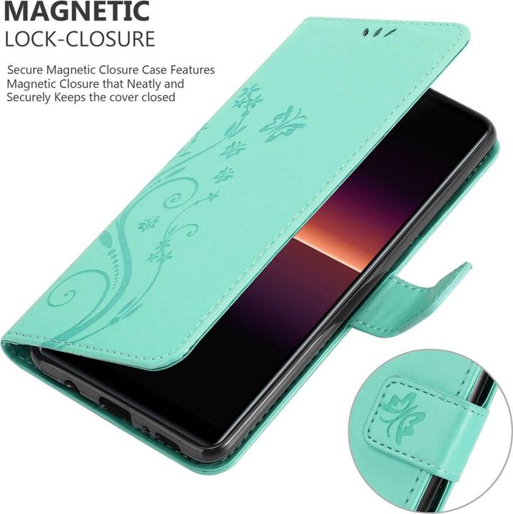 Actual product image Cadorabo Case for Sony Xperia L4 Flower Book (Sony Xperia L4)