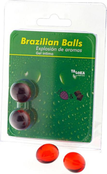 Produktbild Taloka 2 Brasilianische Kugeln Erdbeere & Schokolade Intimgel