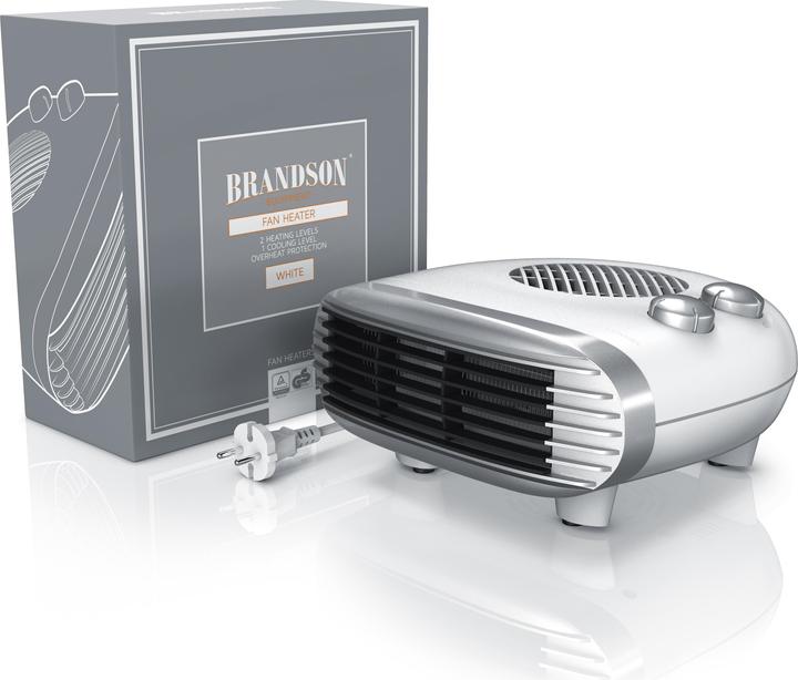 Produktbild Brandson Heizlüfter 2000 W, einstellbarer Thermostat, Fan Heater mit 3 Leistungsstufen, Badezimmer Heizung (2000 W)