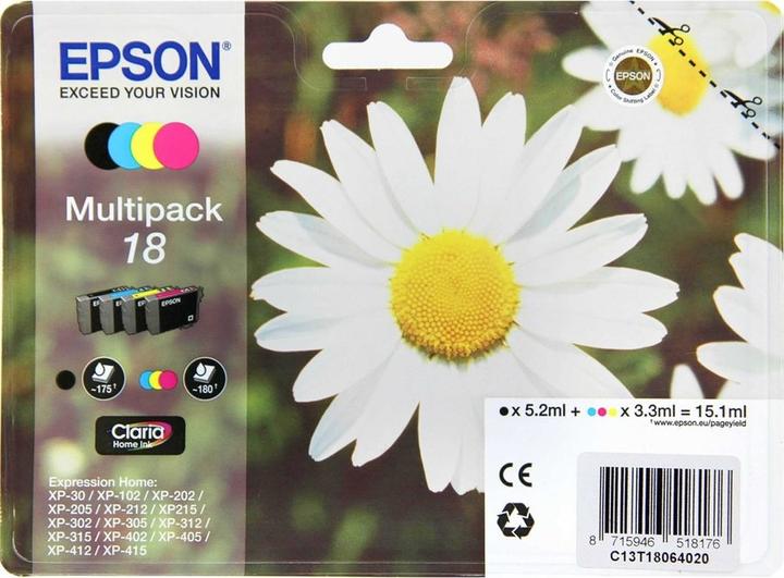 Image du produit Epson 18XL Claria Home (M, Y, CF, C)