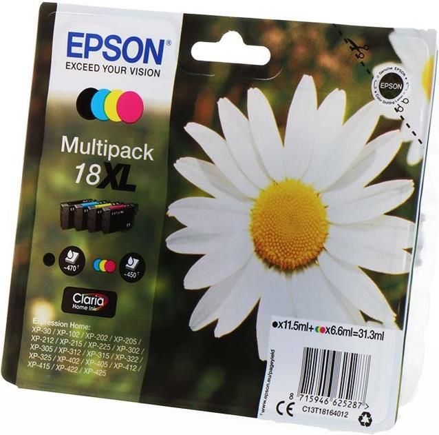 Image du produit Epson 18XL Claria Home (M, Y, CF, C)