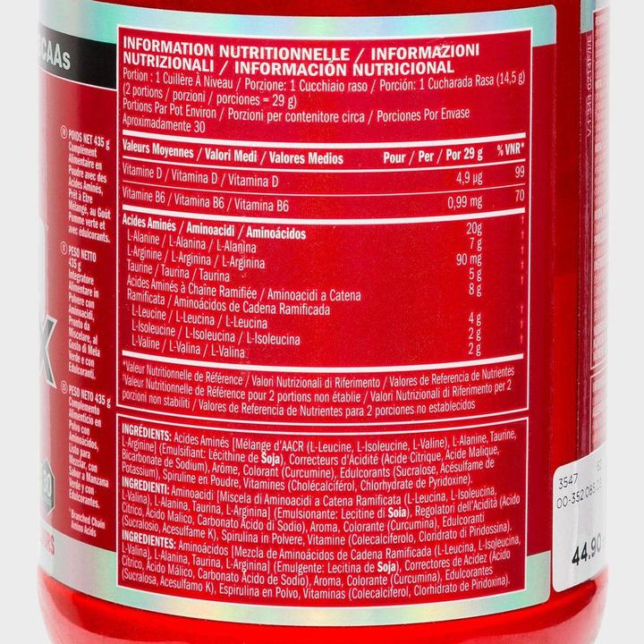 Nährwerte und Zutaten BSN Amino X (Green Apple, 1 Stk., 435 g)