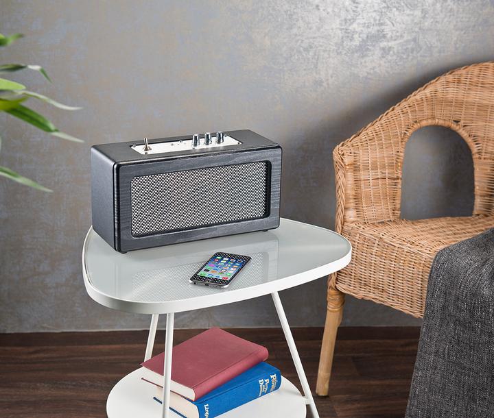 Actual product image Auvisio Retro mobile speaker (5 h, Electrical connection)
