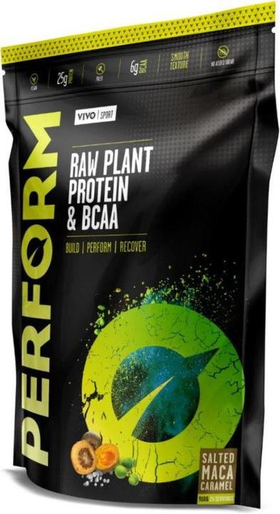 Vivo Perform Raw Plant Protein & BCAA Raw Salted Maca Caramel (Salzig, Karamell, Maca, 1 Stk., 988 g)