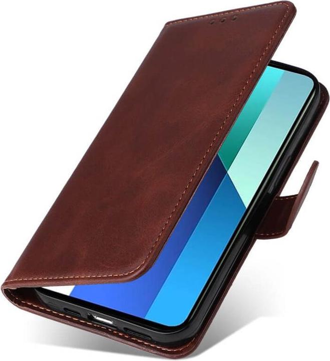 Actual product image Cover-Discount Xiaomi Redmi Note 13 4G - Premium mobile phone case brown (Xiaomi Redmi Note 13 4G)