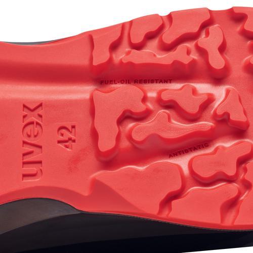 Actual product image Uvex Sports uvex 1 x-craft low shoes S1 PL 68023 black width 12 size 45 (S1P, 45)
