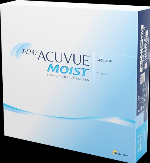 Image du produit Acuvue 1-Day Moist (90 pièce(s), Lentille journalière, Sphérique)